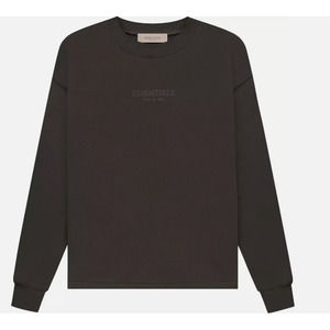 Fear Of God Essentials Relaxed Crewneck Off Black Sz XS Oversized 192SU222075F